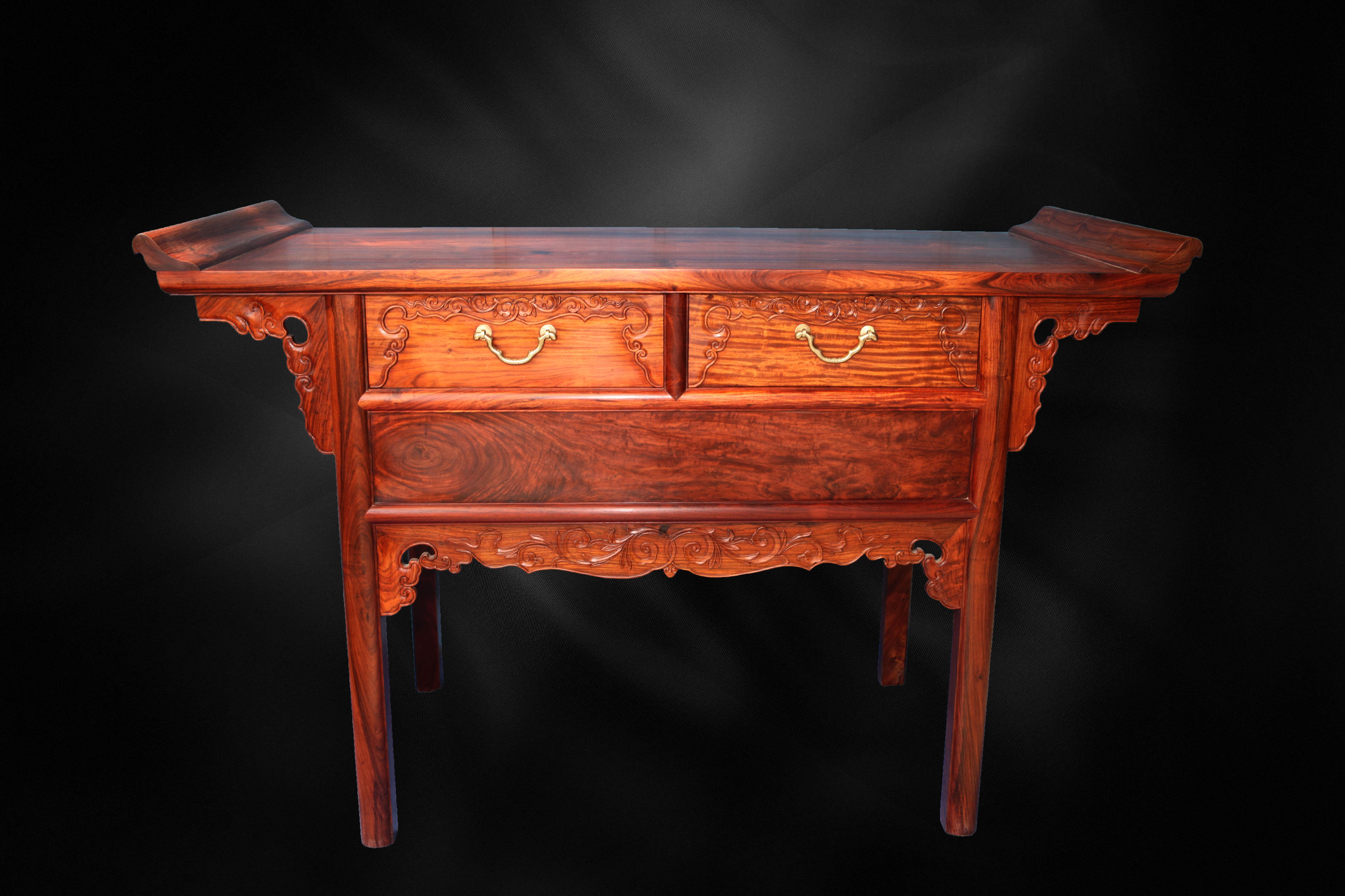 良材精工经典款海黄老料新作家具不输传世古董