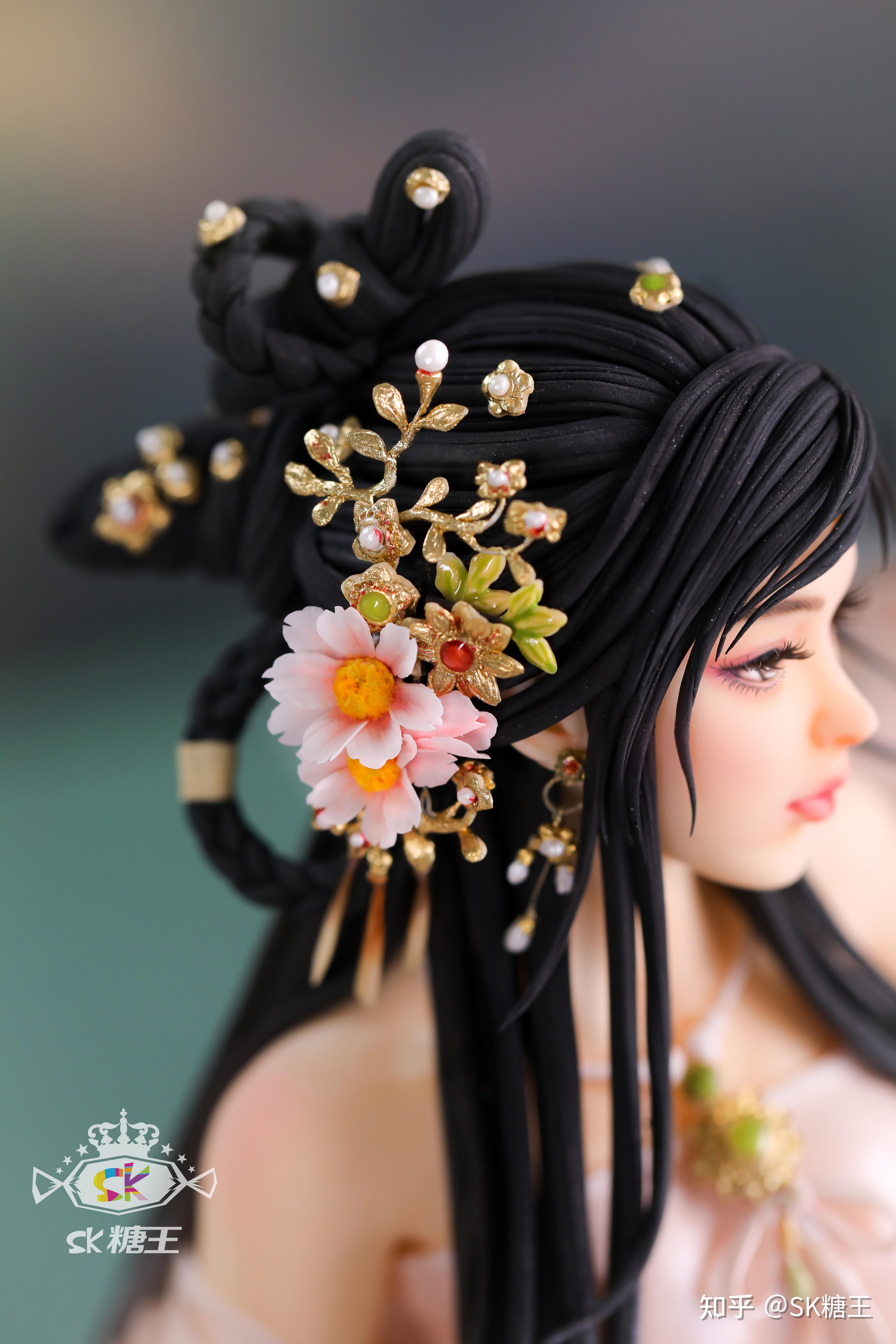 古风翻糖人偶蛋糕 《嫦娥&玉兔》