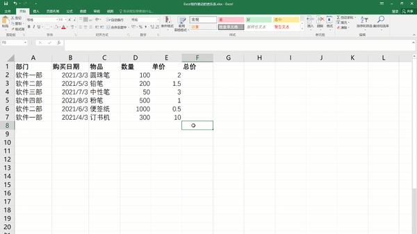 輸入公式更快的一種方式是先把表格轉換成一個標準的excel table,大家