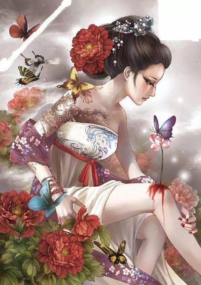 作品明艳细致的中国风画师张小白