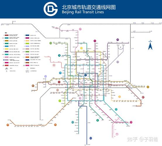 北京地铁2021年线路图ver099