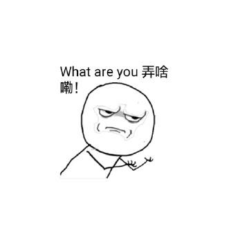 what are you 弄啥嘞 !