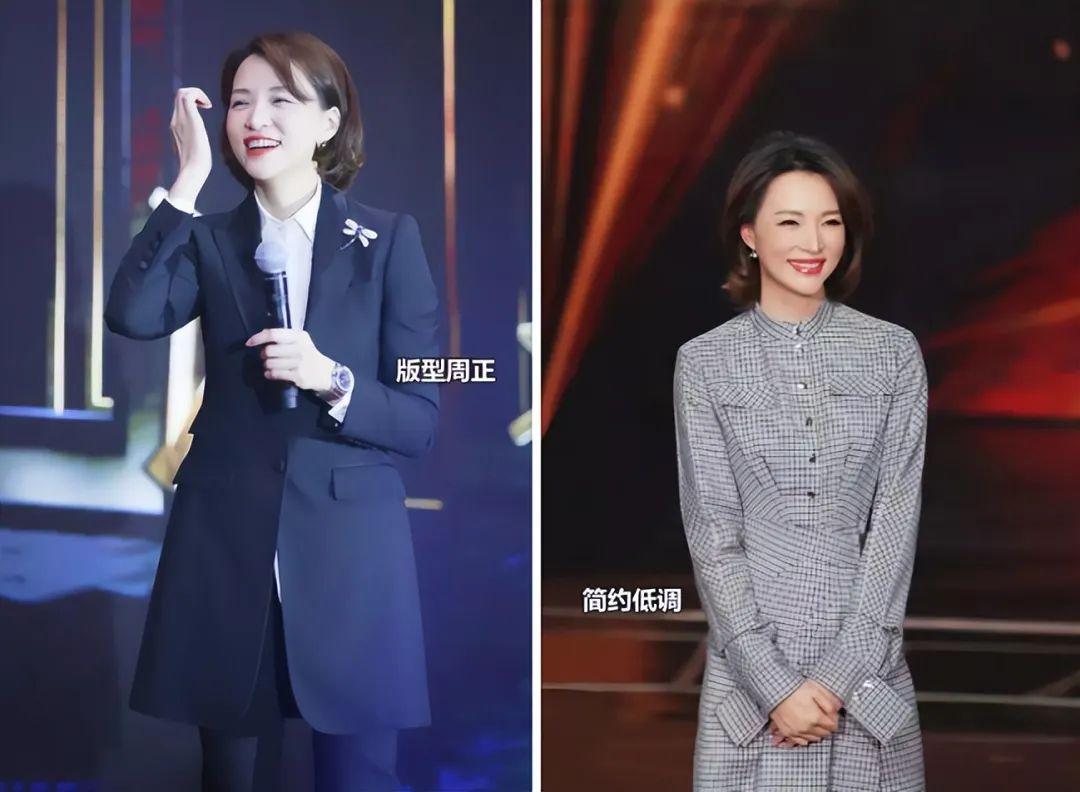 看了袁泉董卿的打扮我发现多穿这4种富贵色高级优雅