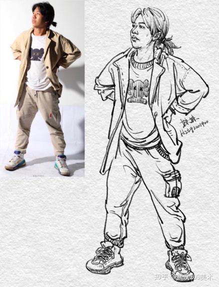 武汉209画室美术高考丨线性速写照片对照