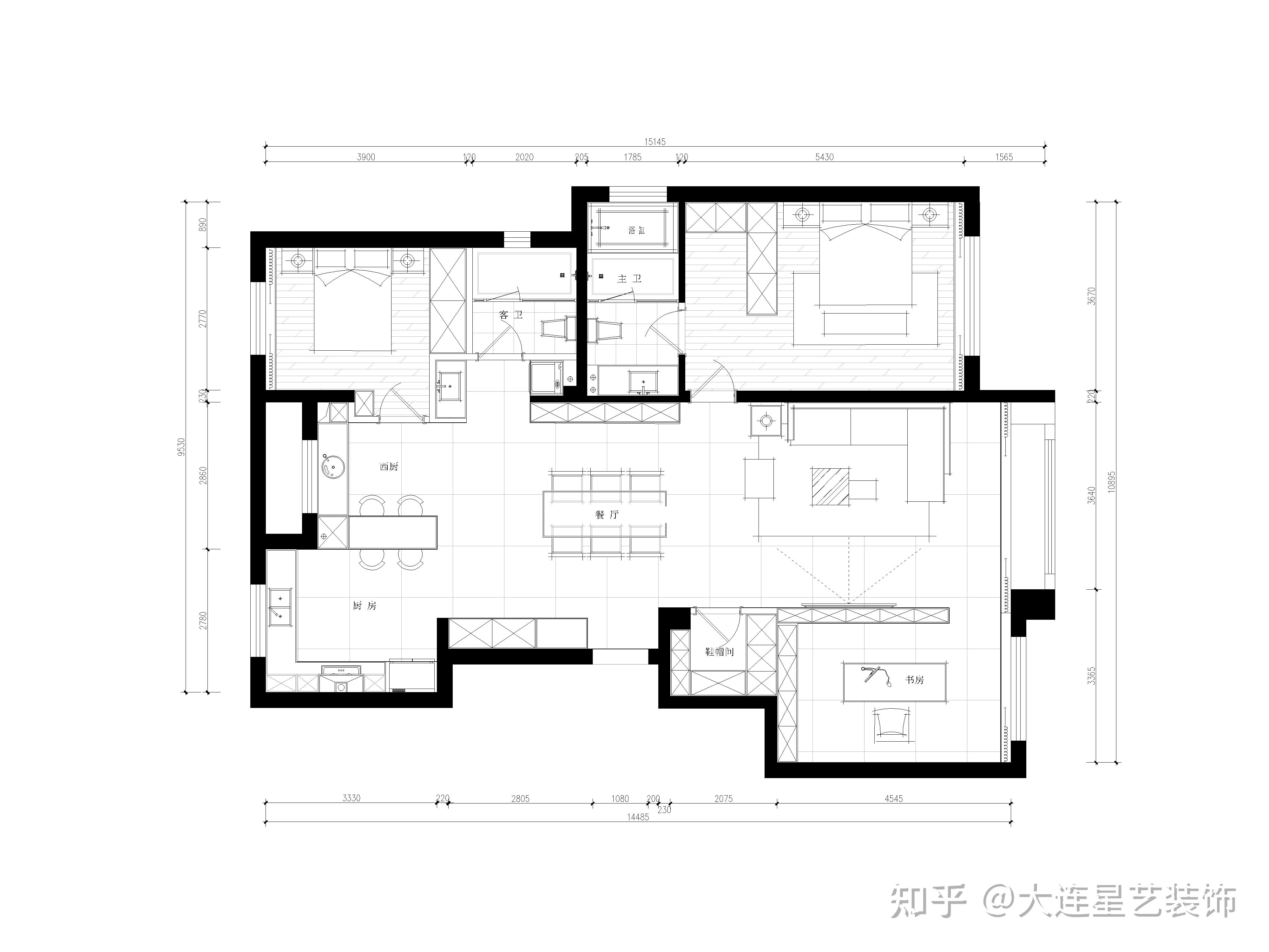 160平方米平房的设计图图片