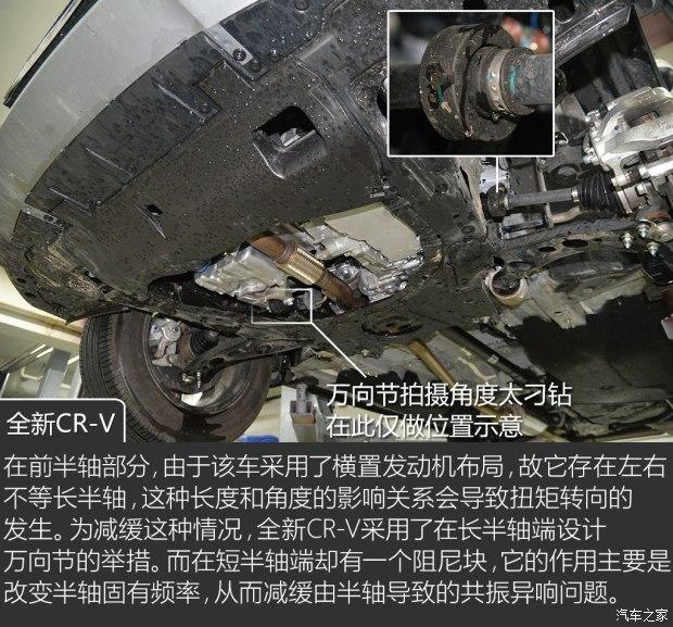 有针对性的优化全新本田crv底盘解析
