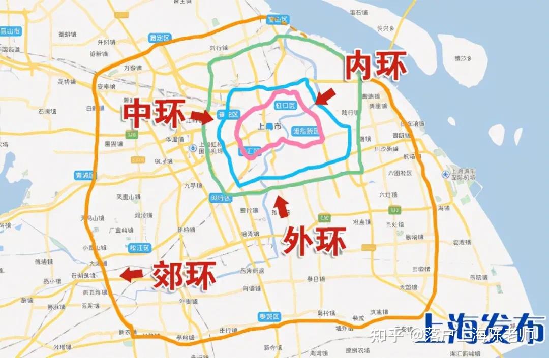 上海中环线地图图片