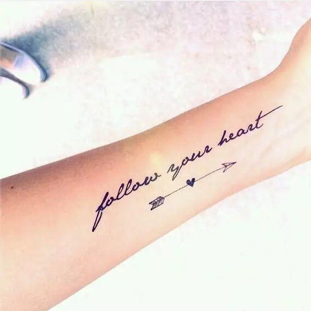 「follow your heart」翻譯:隨心走▲「never forget but always