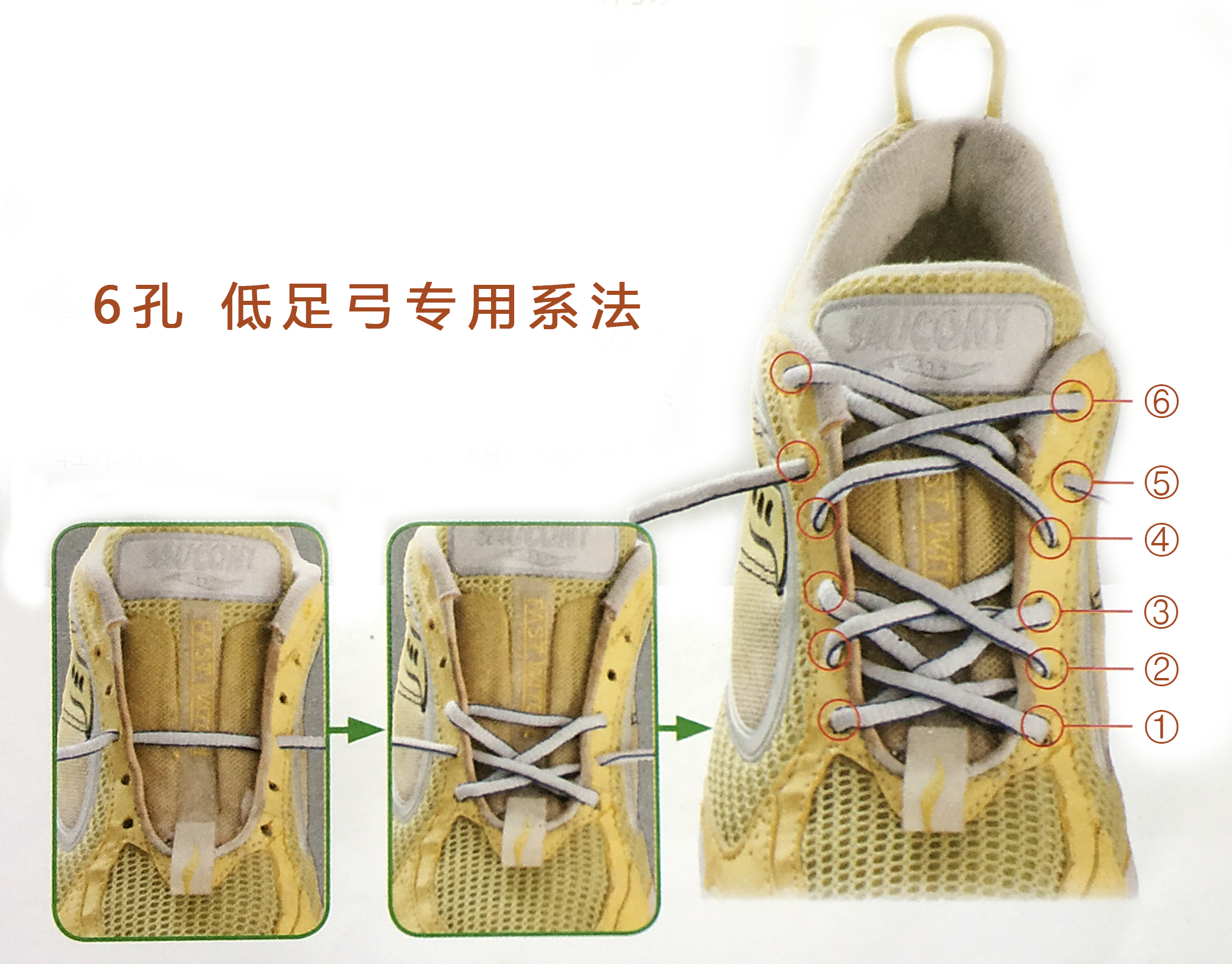 两层鞋带系法图片
