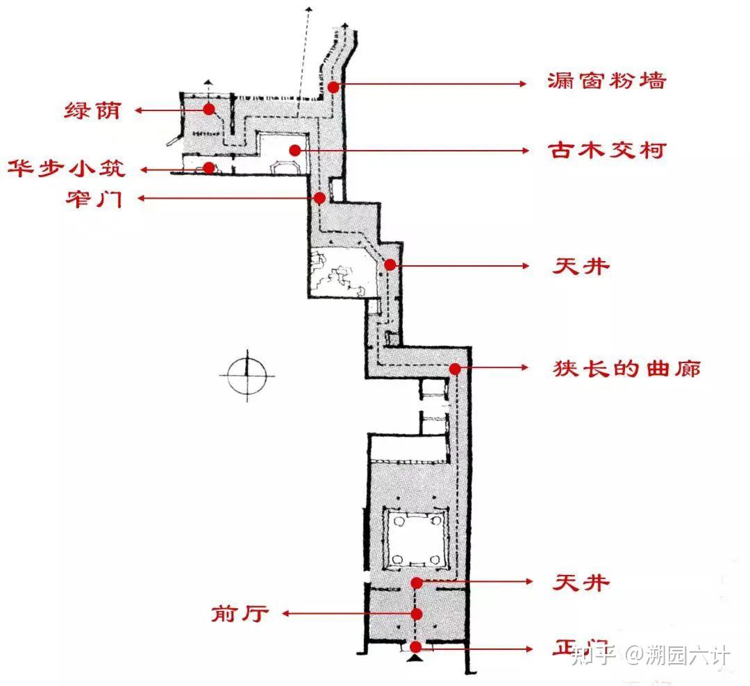 留园华步小筑平面图图片