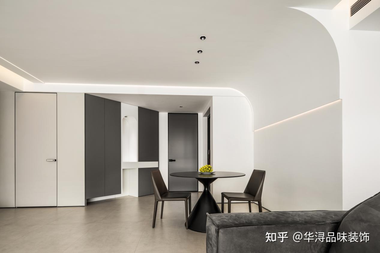 全屋以黑白灰为主,现代极简装修,质感高级,品味出挑 - 知乎