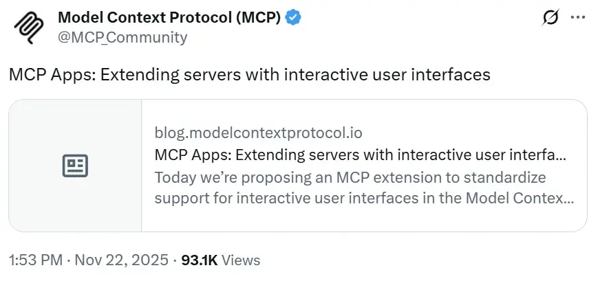 OpenAI与Anthropic联手力推：MCP Apps提案发布，告别纯文本交互 - 知乎