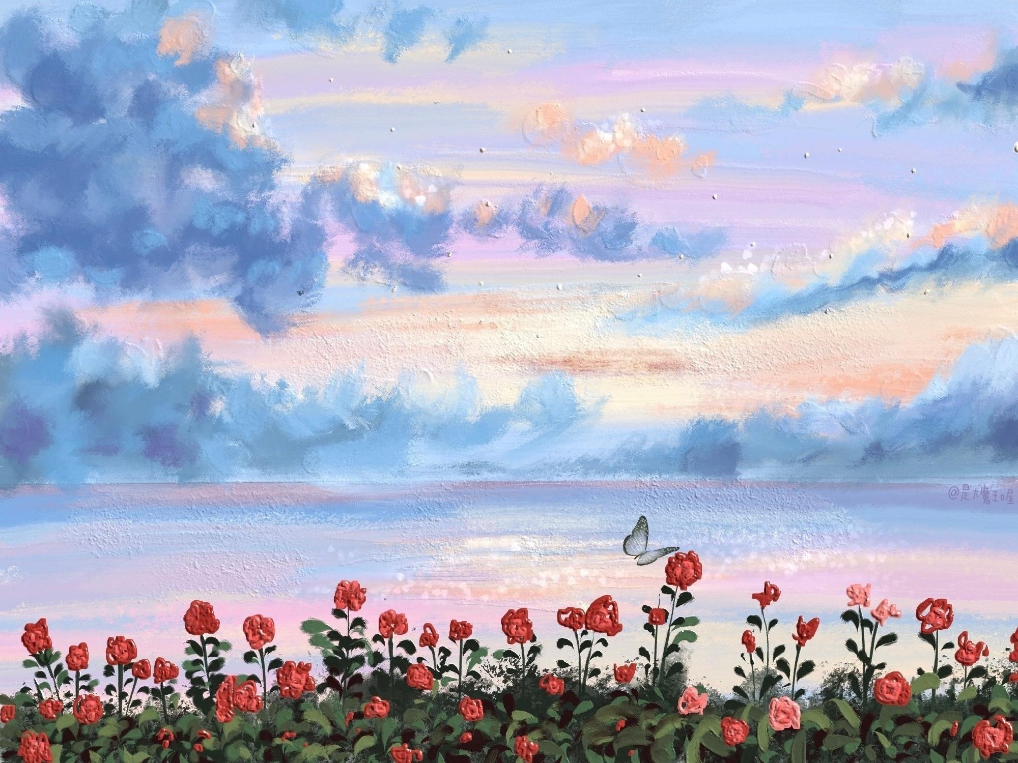 ipad壁纸油画风壁纸