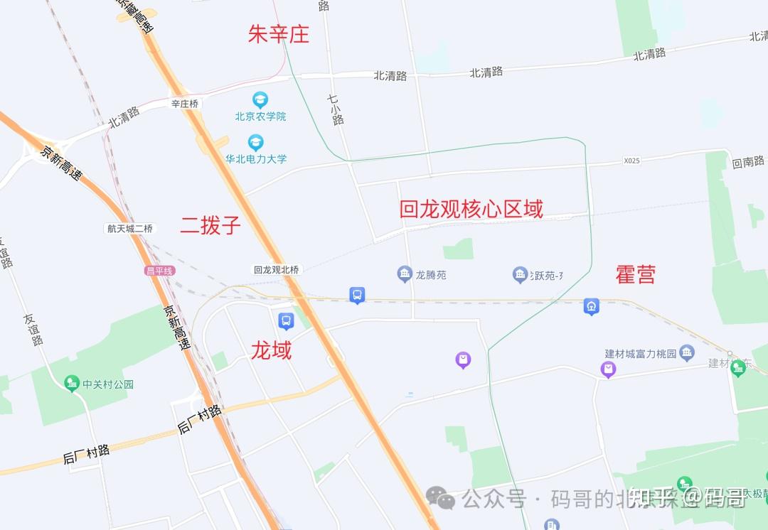 回龙观地图分布图图片