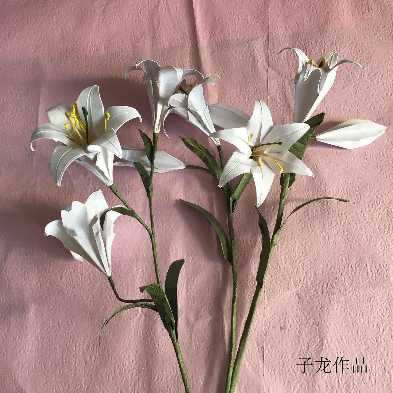 六瓣百合花折纸 百合花折纸大全