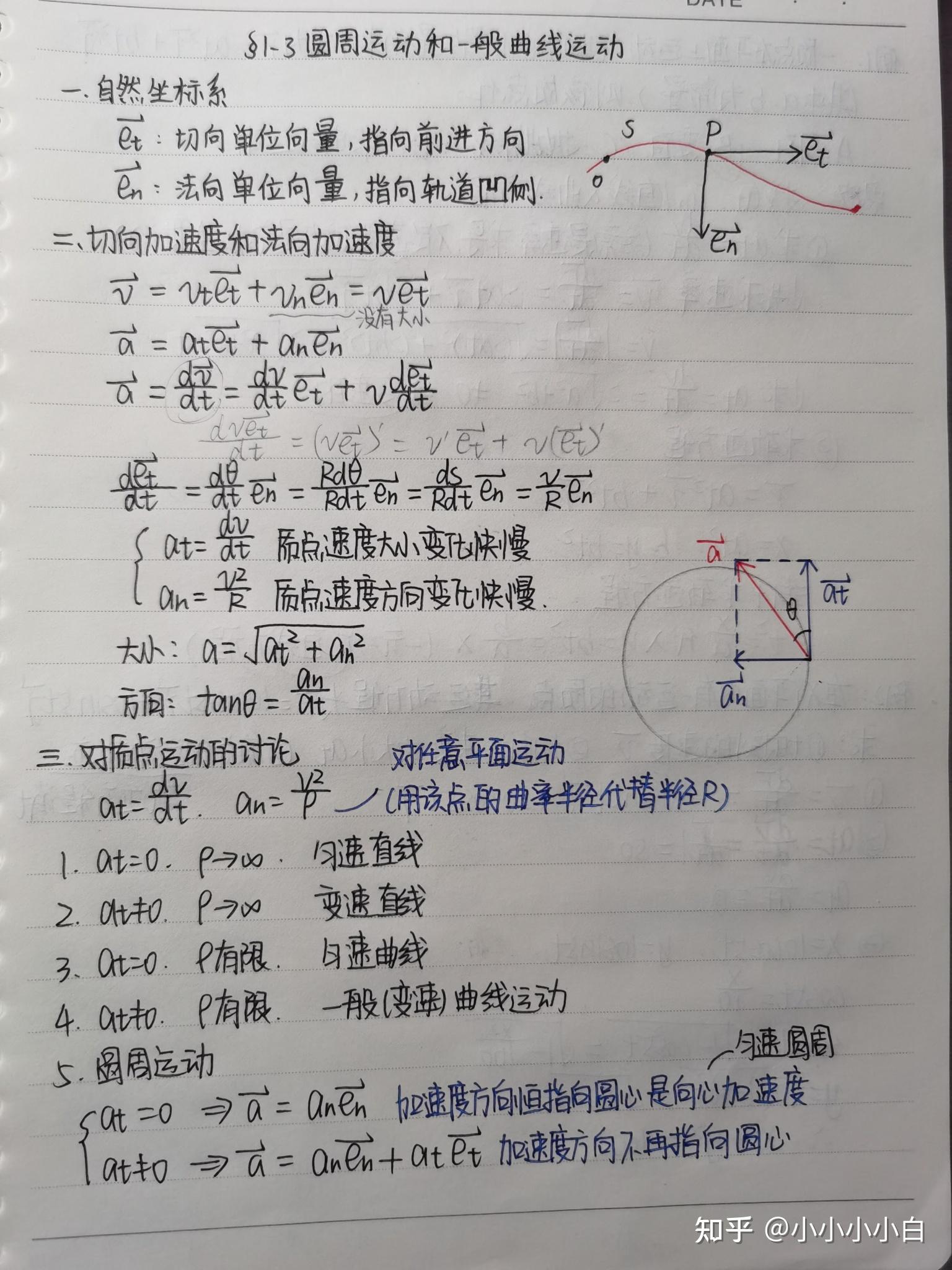 【大学物理】普通物理学课堂笔记持续更新第三节至第五节