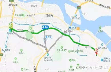 途經:溫州大道,湯家橋,甌海大道,機場大道,海寧路.