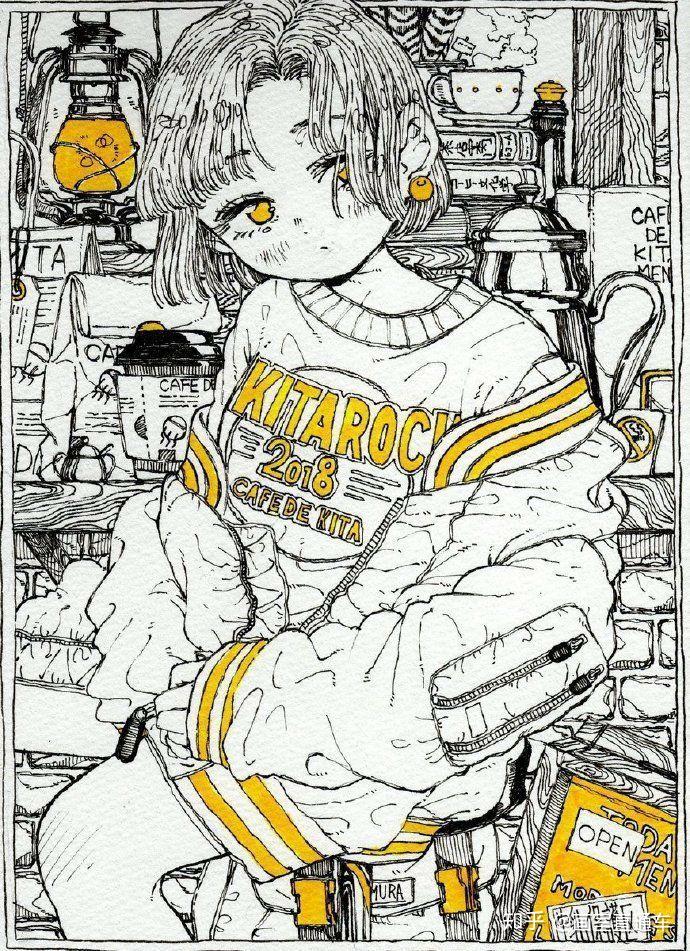 日本插画师きたむらしゅ的作品你爱了吗