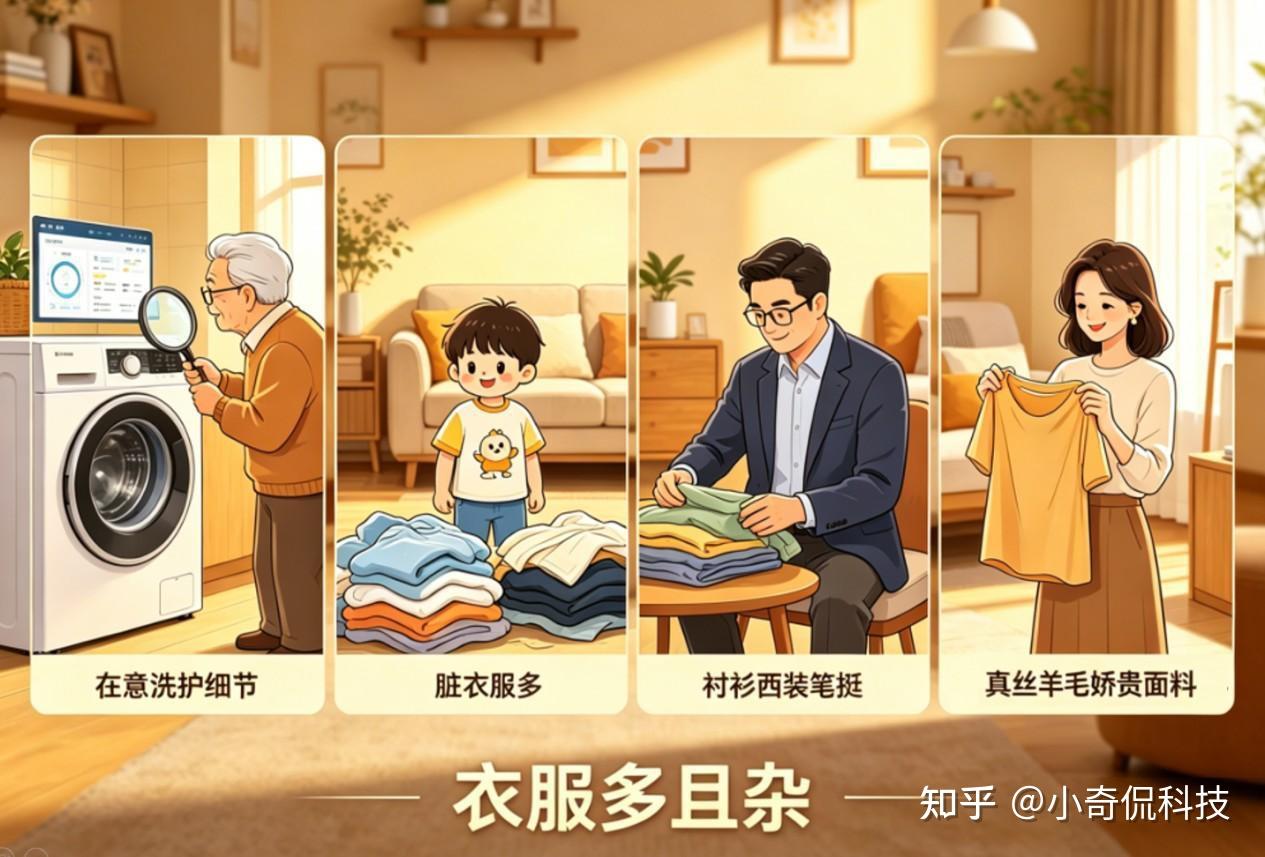 TCL超级筒洗衣机,破解三代家庭洗护难题