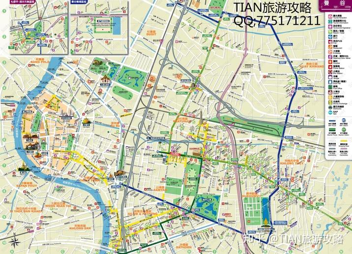泰国旅游攻略泰国中文地图曼谷芭提雅普吉岛清迈自由行旅游地图 - 知乎