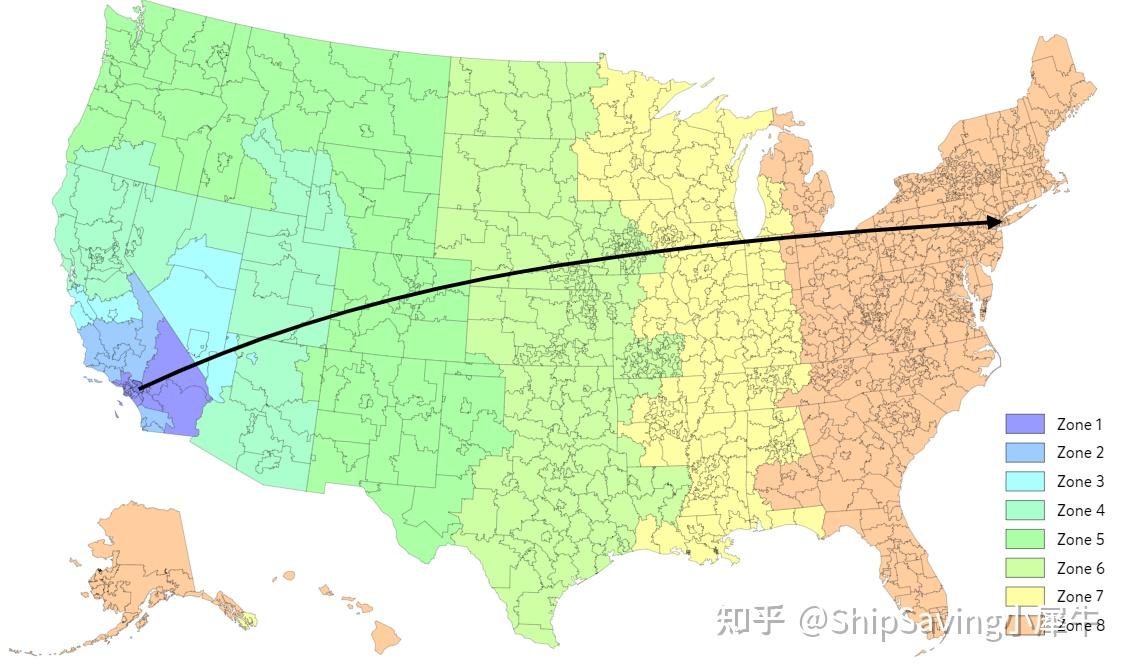 一篇文章详解USPS运送区域划分，轻松节省70%运费 - 知乎