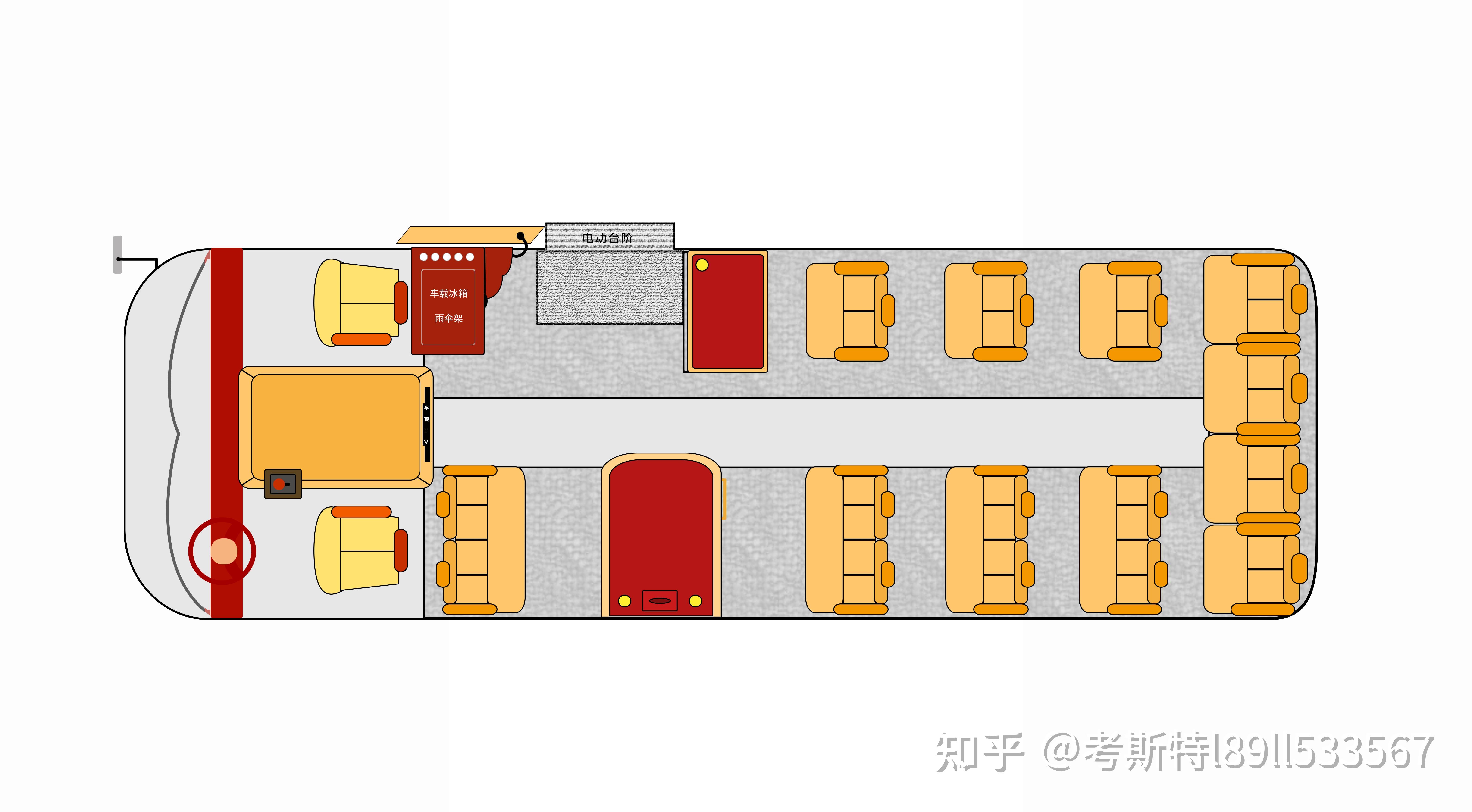 考斯特17座商务出勤接待用车均可的全能车型