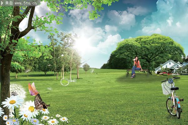 登上高山放眼远看就会使人感到心胸开阔