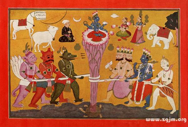 为了能在须弥山上长久得无忧无虑的活下去,众天神拉来了阿修罗一起想