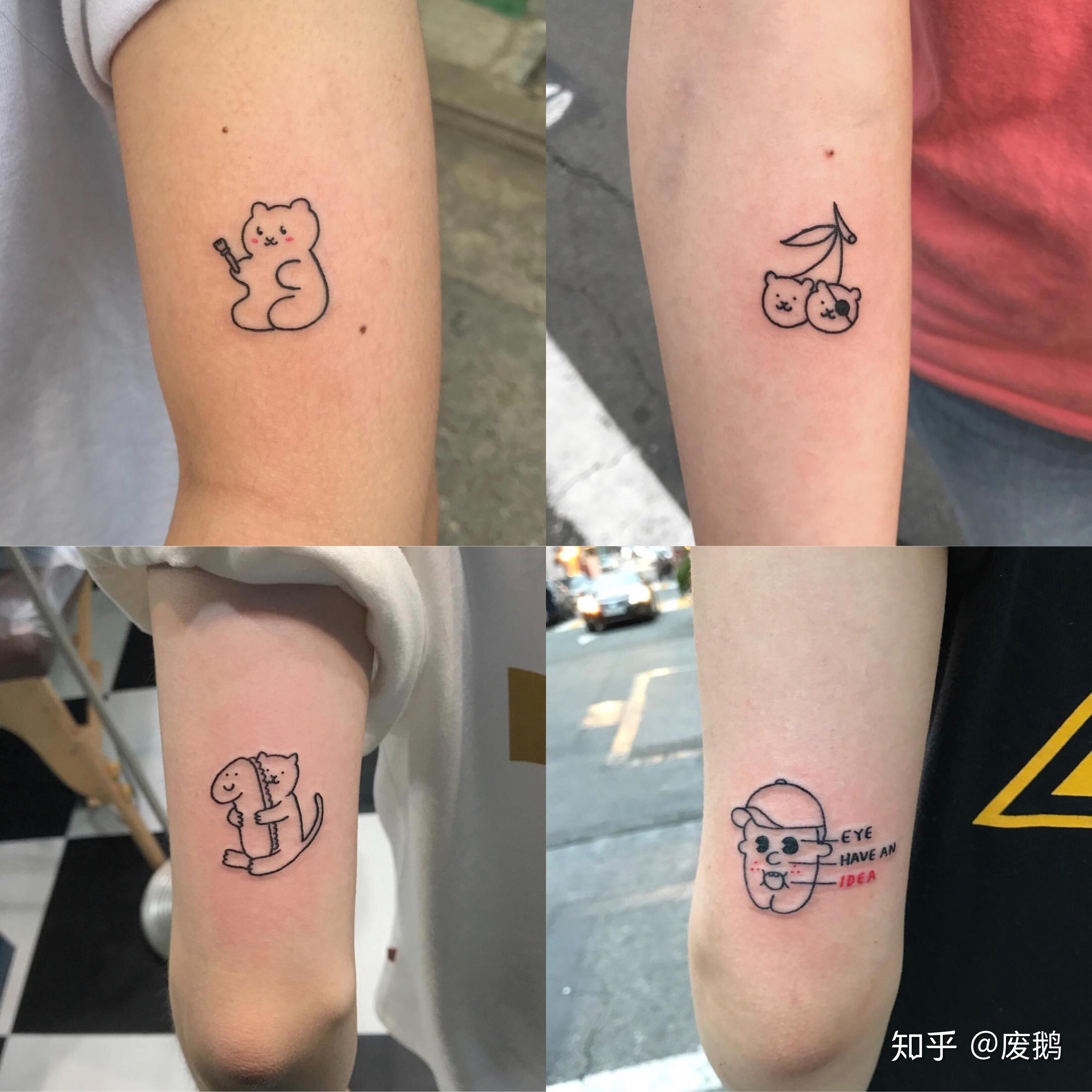 sMrZhao纹身推荐（第 174 期）| 彩色 · 清新 · 彩虹童趣迷你纹身 - 知乎