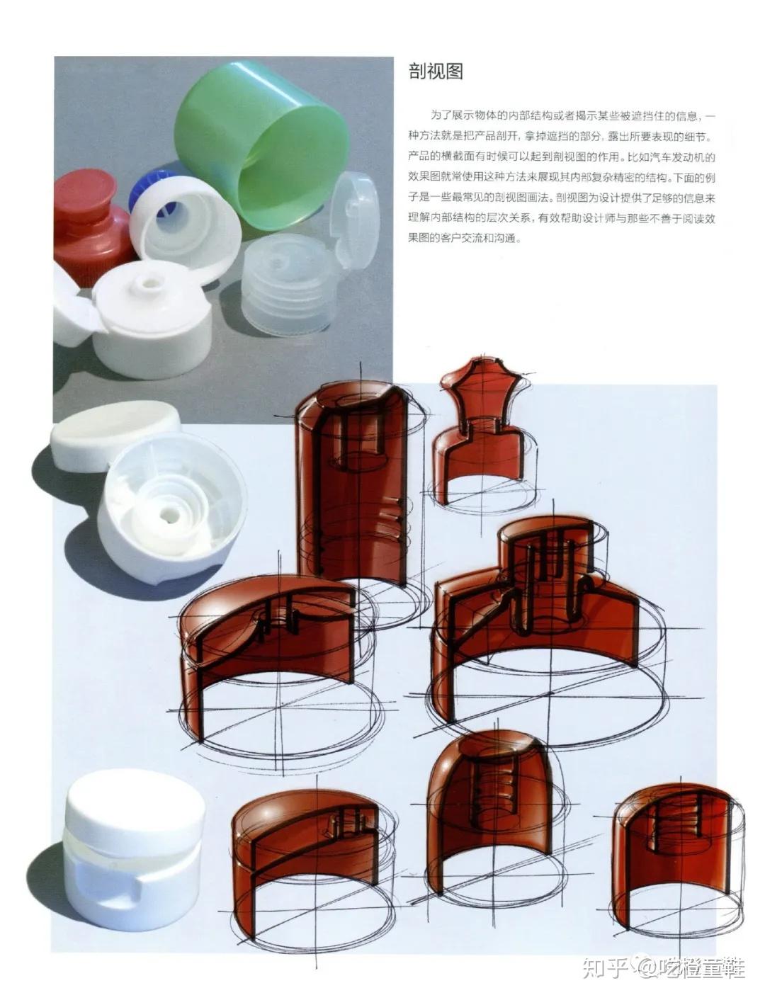 工业产品设计临摹素材丨产品设计手绘技法分享九说明图