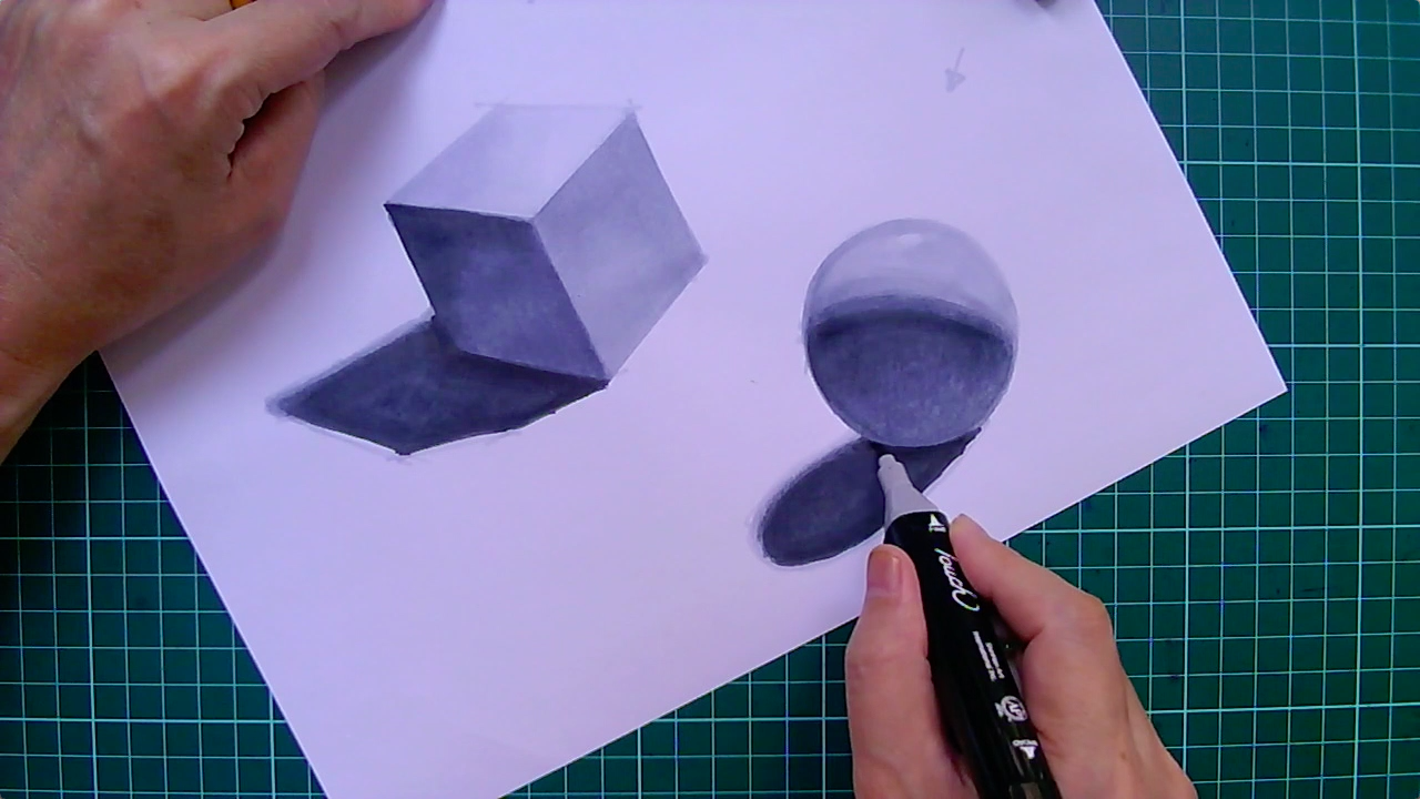 马克笔怎么给几何体上色? - 知乎