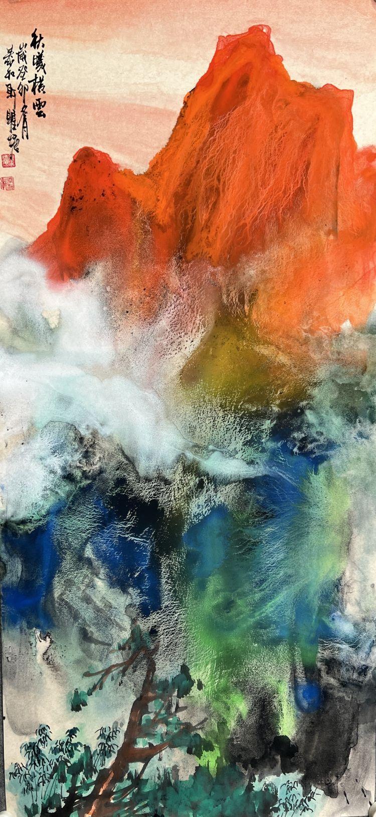瞿塘泼墨泼彩山水画作品鉴赏 - 知乎