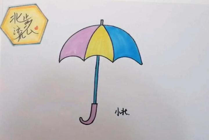 雨伞简笔画，简单易学，小朋友们画起来吧 - 知乎