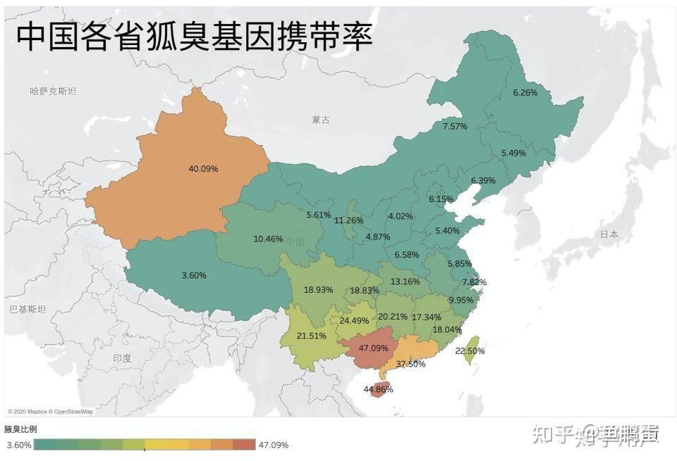 中国不同省份的人长相有没有什么明显的地域性特征