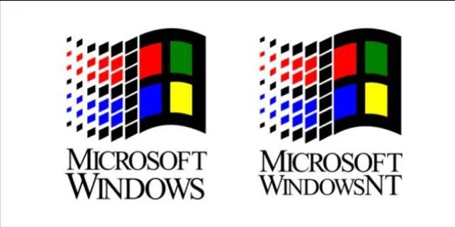 从1985年到2022年的每个microsoftwindows徽标