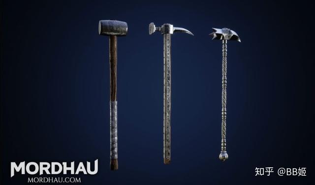 当然还有很多武器,比如刺剑,砍刀,飞斧,斧枪,盾牌等等,各有各的优点