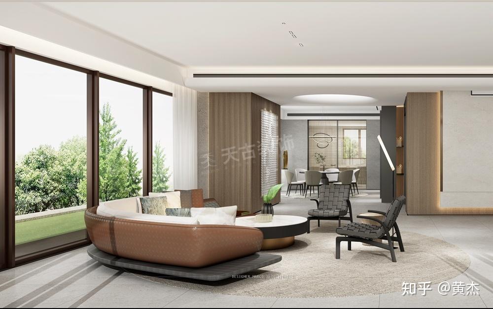 金科九曲河大平层装修设计九曲河300平米现代极简风格装修效果图