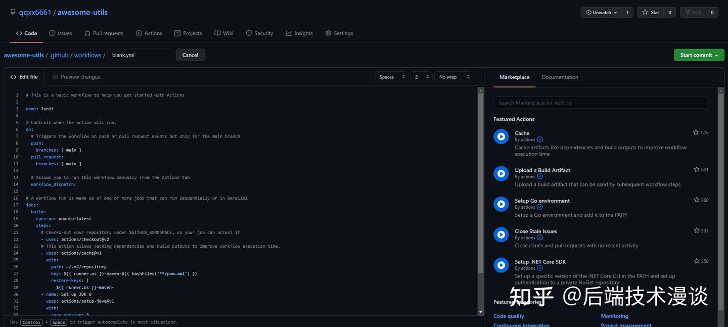 Github Action 快速上手指南 - 知乎