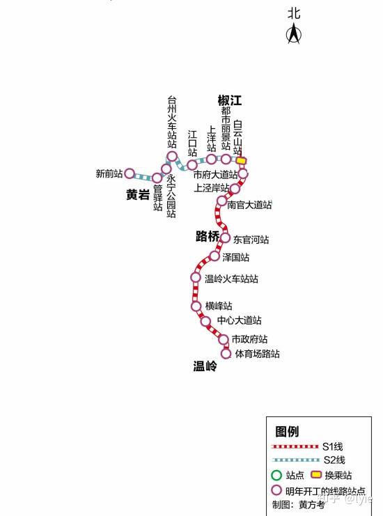 椒江地铁线路图图片