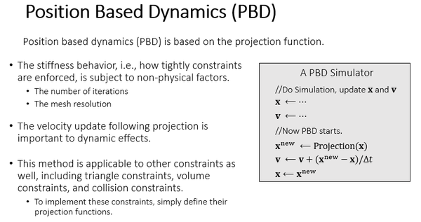 GAMES103笔记 Lecture 6 基于约束的布料模拟方法(Constrained Approaches) - 知乎