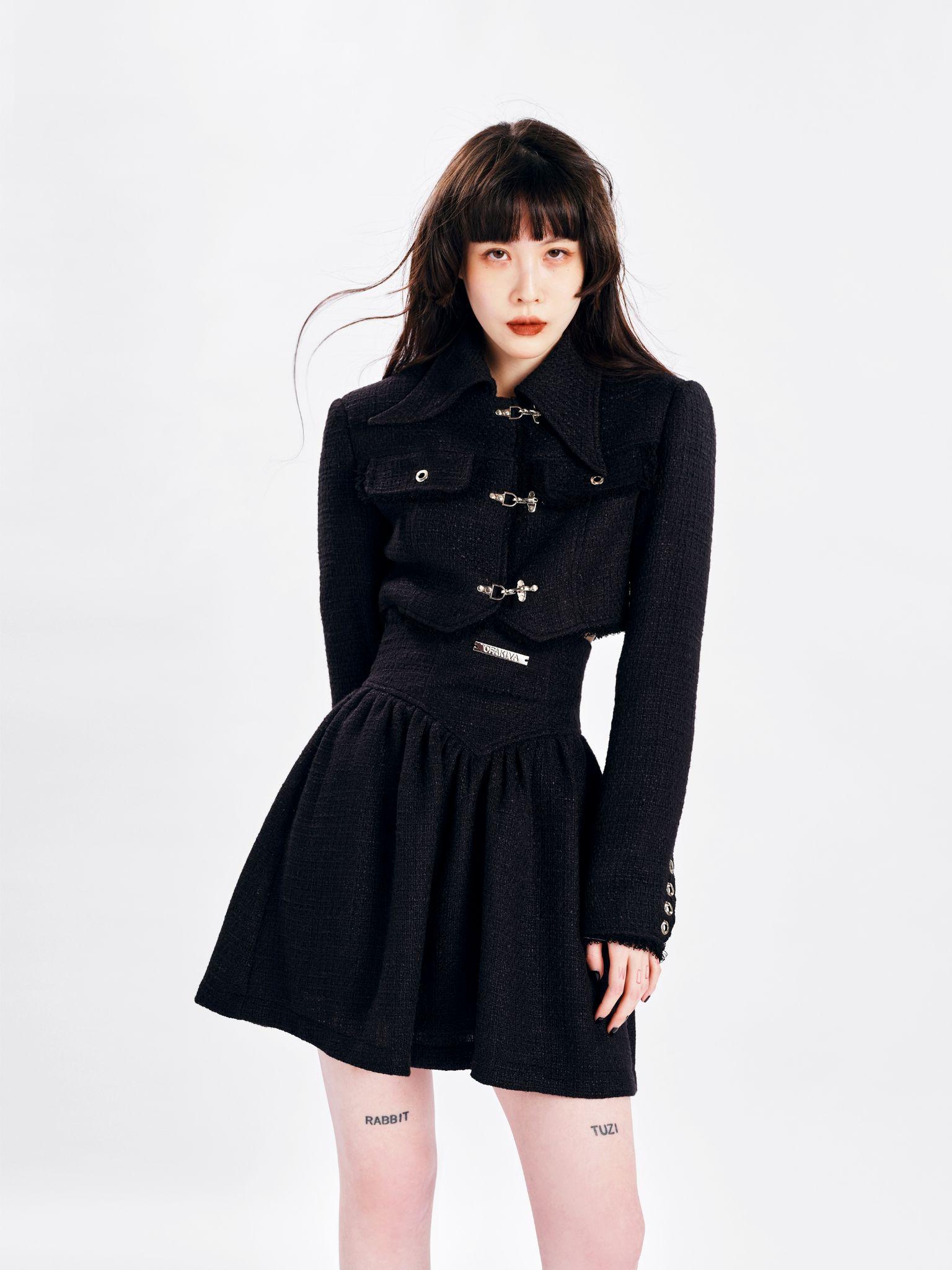 超短发怎么搭配裙子