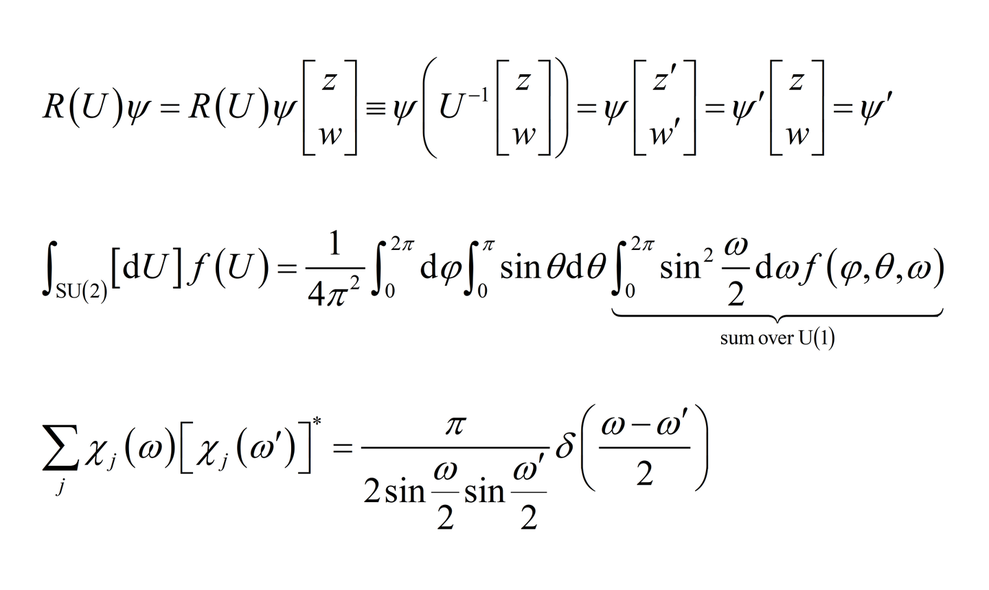 群论 Group Theory 终极速成 Su 2 的全体不可约表示与李群上的积分 知乎 群论 Group Theory 终极速成 Su 2 的全体不可约表示与李群上的积分 知乎