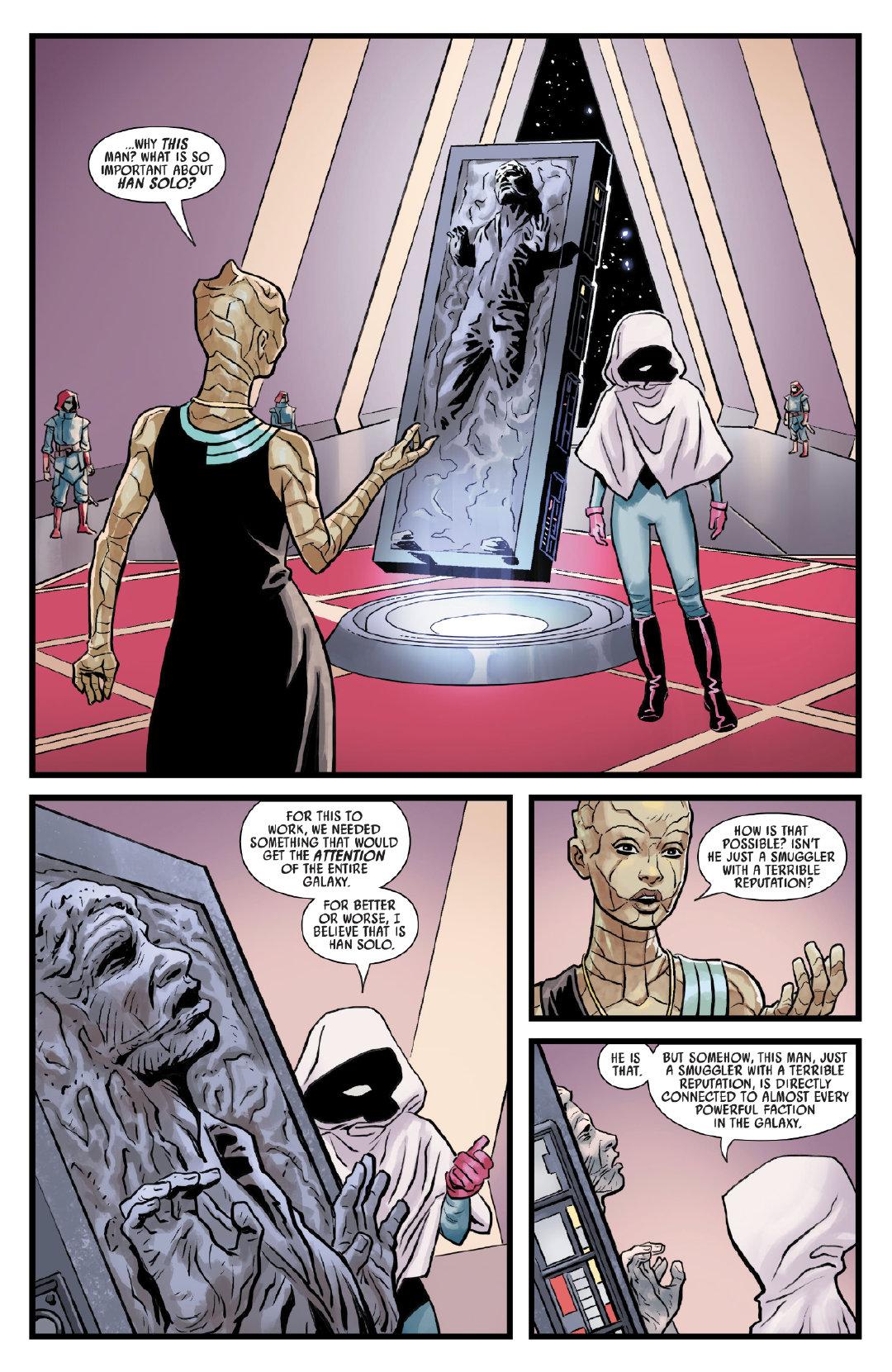 这部漫画由于出现了《游侠索罗》的女主角琦拉而备受全球星战迷的瞩目