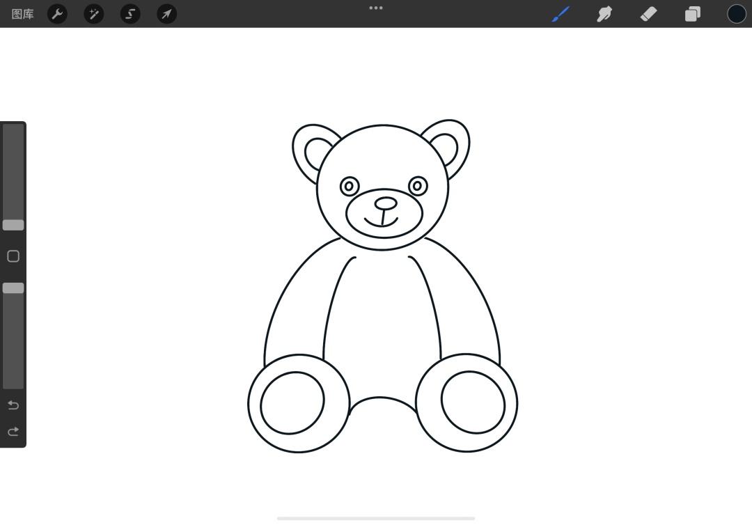 零基础学画画打卡100天极简画第五天圆圈实战画小熊