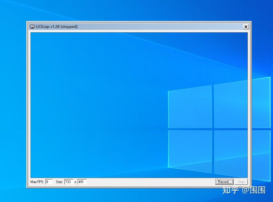 个桌面工具,下载安装后打开如下图所示:这款工具叫licecap,来自cockos