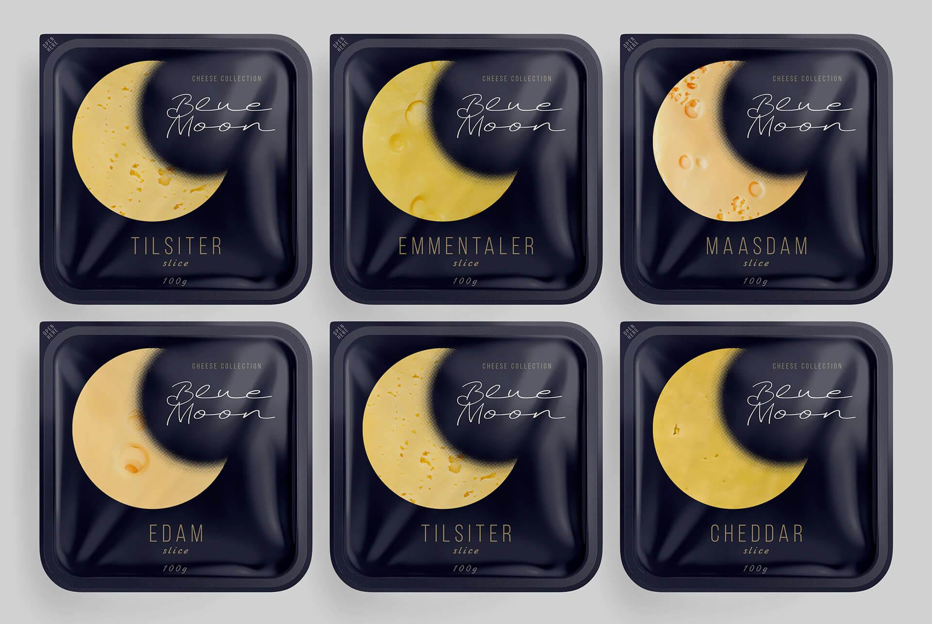bluemoon芝士奶酪包装设计