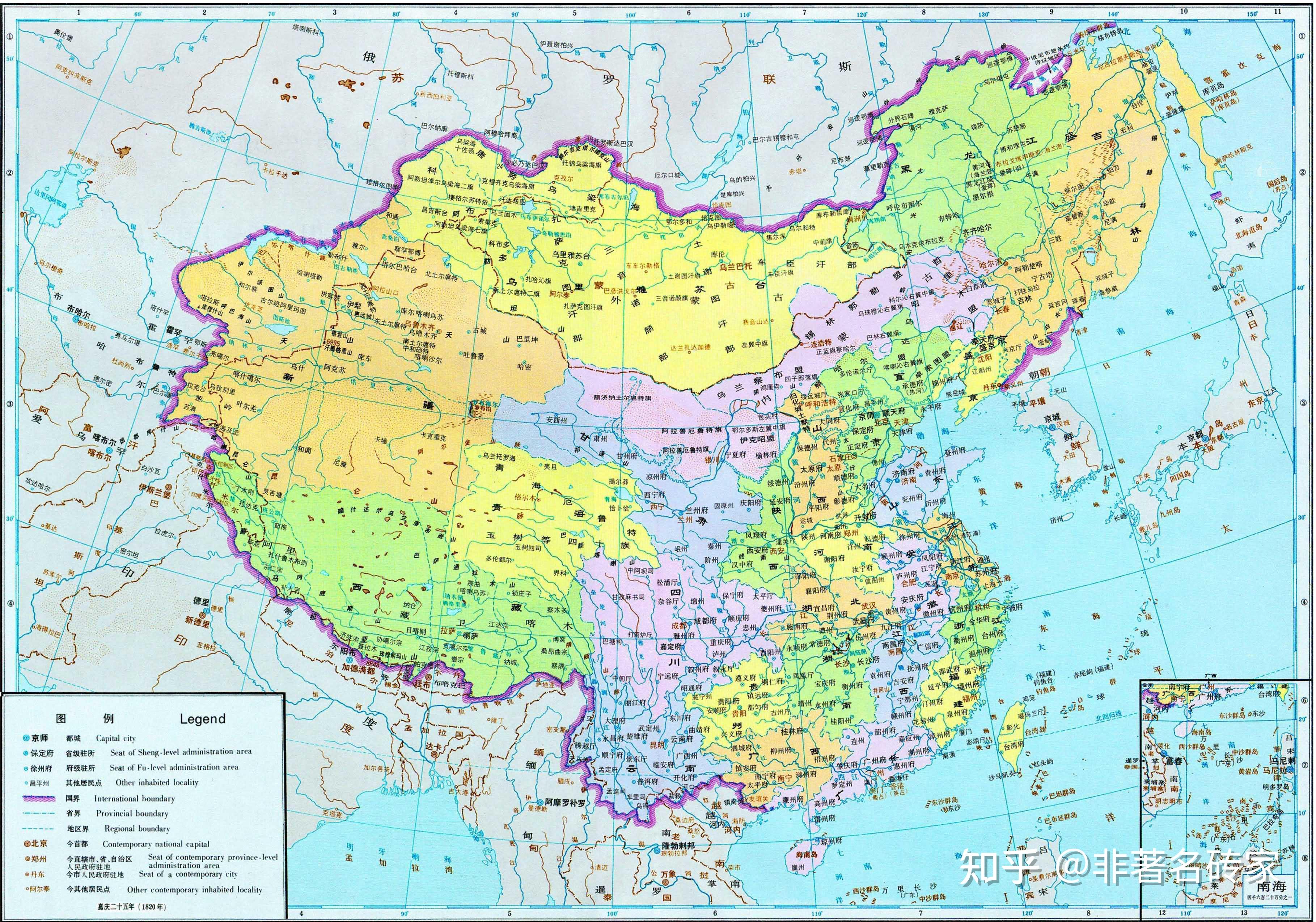 清朝疆域图全盛时期图片