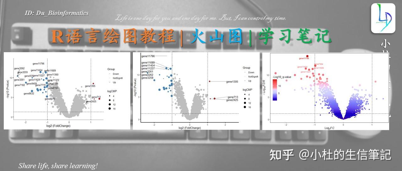 R语言绘制精美图形 火山图 学习笔记 知乎