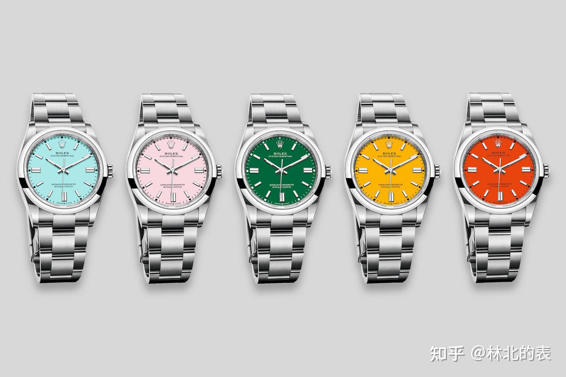 劳力士蚝式彩色面盘lacquer漆面工艺