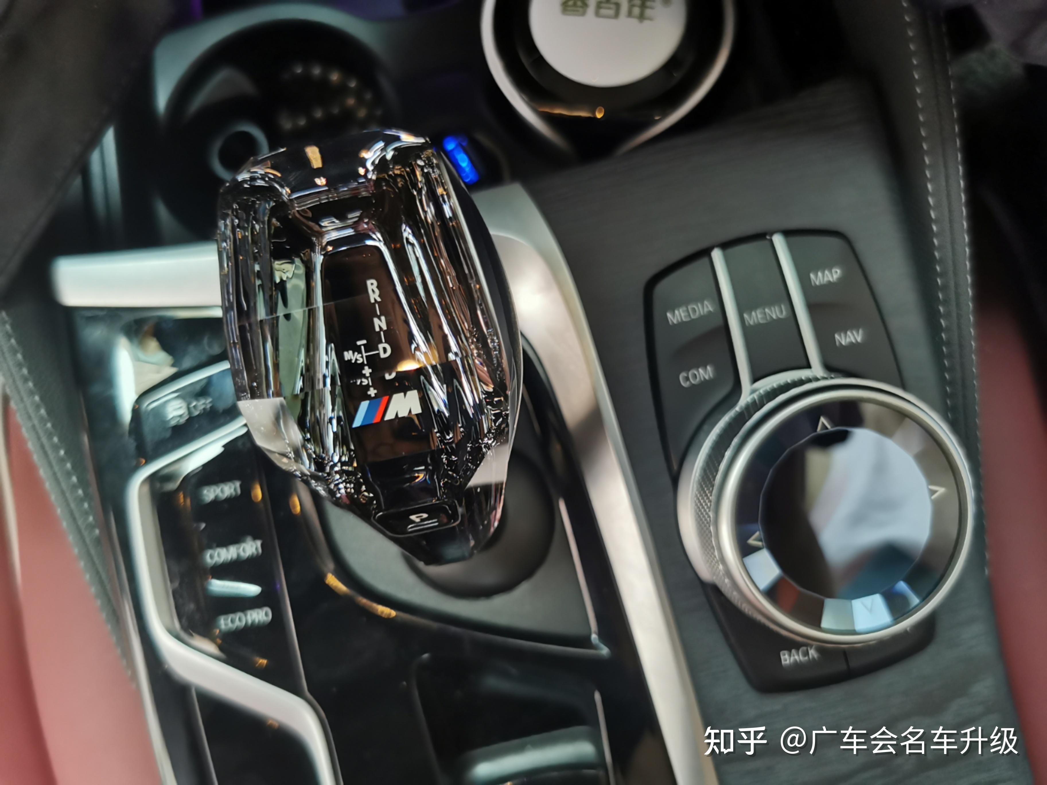 宝马改装新款施洛华工艺水晶档把三套件